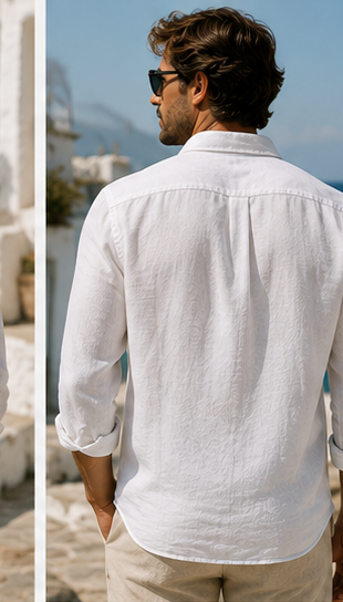 Men's Aegean Linen Shirt