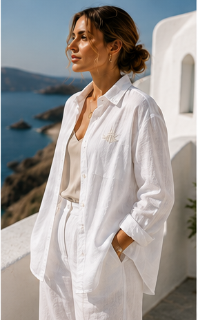 Women's Aegean Linen Shirt